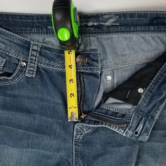 Seven 7 Boot cut Size 10 Women's Blue Denim Jeans - Picture 3 of 10